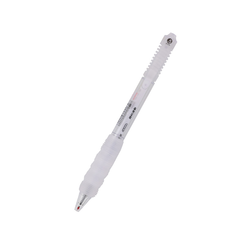 Transparent Push-Button Gel Pen with Soft Grip and Stress-Reducing Features